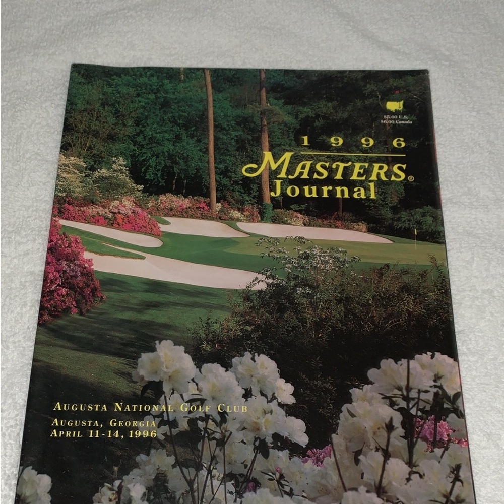 1996 Masters Journal Magazine Augusta National Golf Club